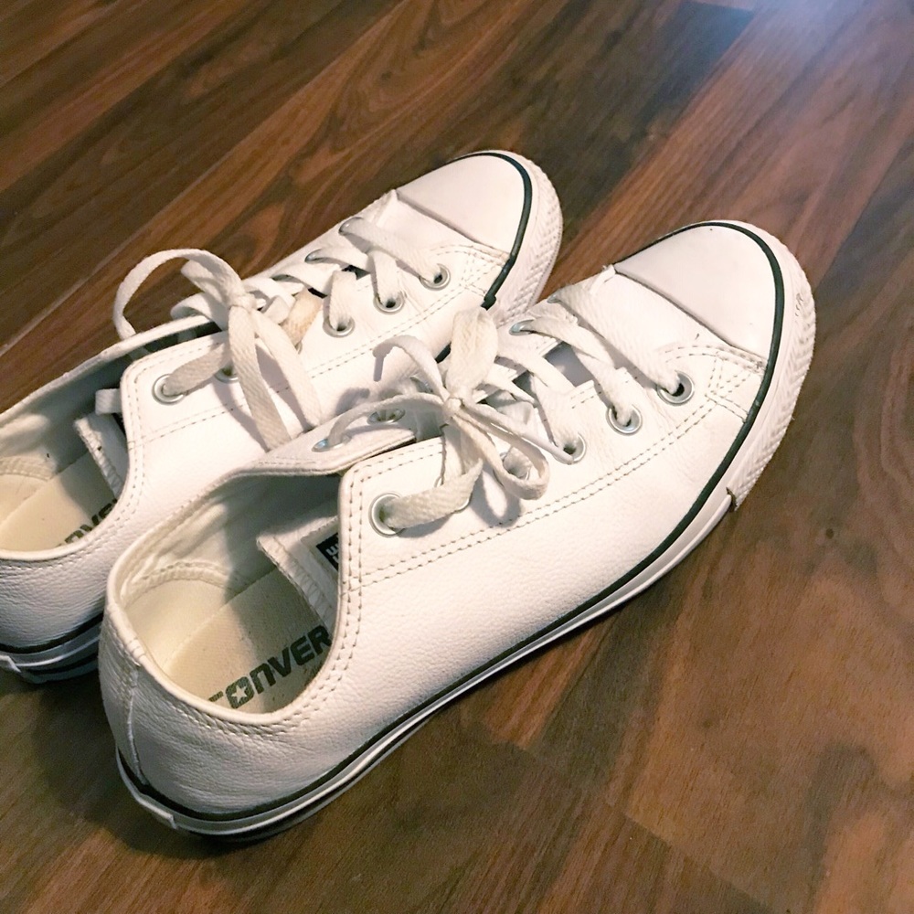 Leather White Converse